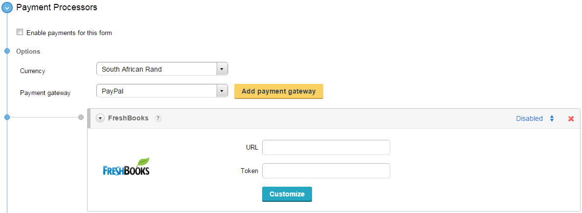 adding freshbooks to your wordpress order forms captainform wordpress plugin order form