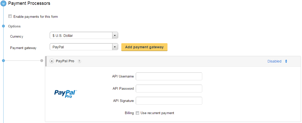 adding paypal pro to your wordpress order forms captainform wordpress paypal form