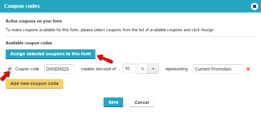 how to create coupon codes for my wordpress payment form captainform make coupons