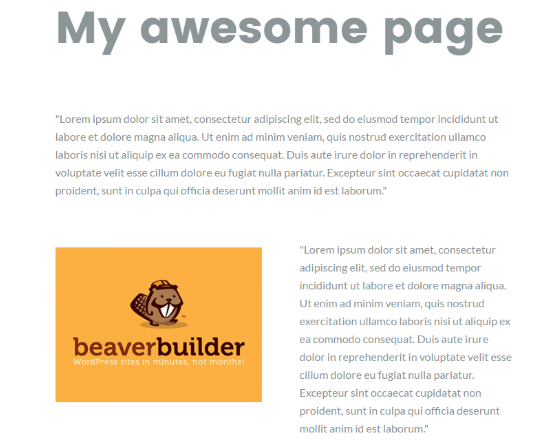 Beaver Builder Columns