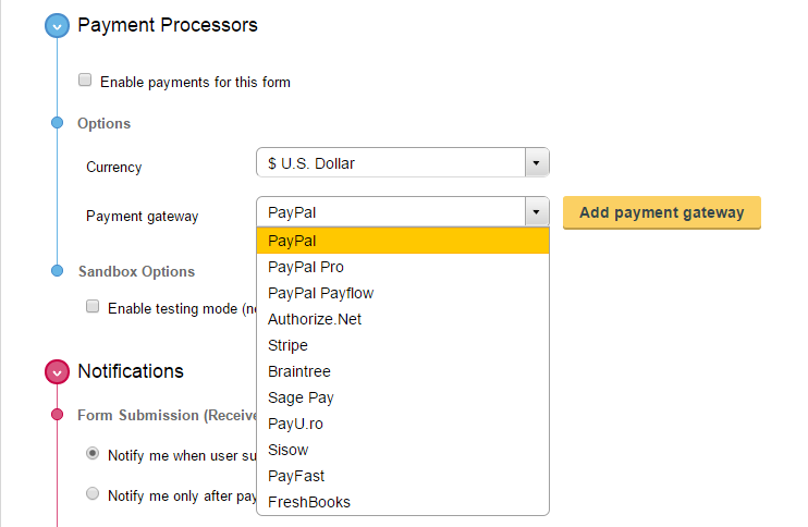 accept credit card payments through your form captainform credit card payment form