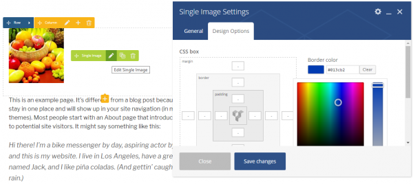 Visual Composer Design